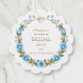 Etiquetas Para Recuerdos Rosas Elegantes Polvorientas Azules Baby’s Breathe