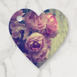 Etiquetas Para Recuerdos Rosas rosadas de estilo vintage