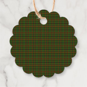 Etiquetas Para Recuerdos Royal Black Watch Tartan Cuadros Azul Clásico 