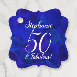 Etiquetas Para Recuerdos Royal Blue 50 y la fabulosa fiesta de cumpleaños