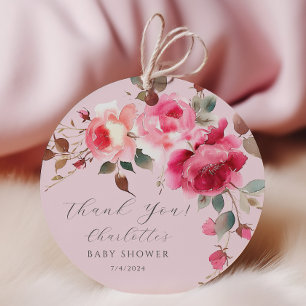 Etiquetas Para Recuerdos Rubor Blossoms Delight Baby Shower