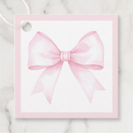 Etiquetas Para Recuerdos Rubor Rosa Bow Bridal Shower Gracias Por Venir