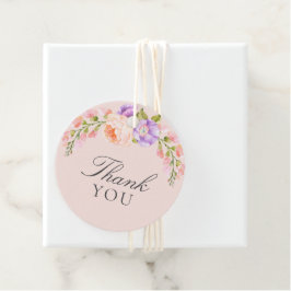 Etiquetas Para Recuerdos Rubor y Violet Bloom Baby Shower