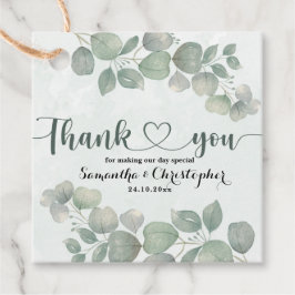 Etiquetas Para Recuerdos Ruido acuático Eucalyptus Greeneration Gracias