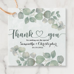 Etiquetas Para Recuerdos Ruido acuático Eucalyptus Greeneration Gracias