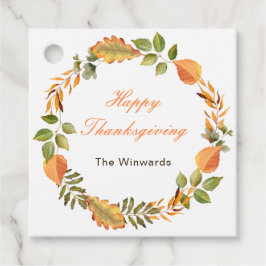 Etiquetas Para Recuerdos Rustic Autumn Fall Leaves Square Thanksgiving 