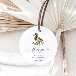 Etiquetas Para Recuerdos Rustic Mallard Duck Gracias Baby Shower