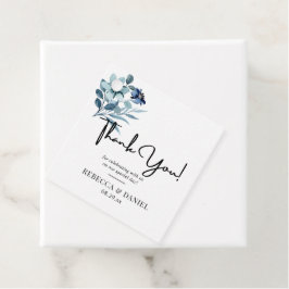 Etiquetas Para Recuerdos rustic watercolor illustration blue floral bouquet