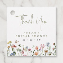 Etiquetas Para Recuerdos Rústicas flores silvestres duchas de novias gracia