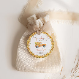 Etiquetas Para Recuerdos Rústico Boho Pumpkin Fall Floral Baby Shower