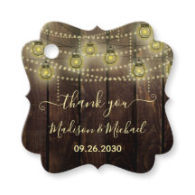 Rústico Mason Jar Lantern Boda Gracias