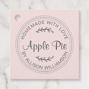 Etiquetas Para Recuerdos Rústicos productos horneados caseros Apple Pie Pas