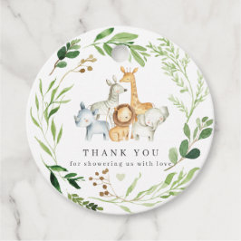 Etiquetas Para Recuerdos Safari Animals Baby Shower Favor Tags | Gift Tags