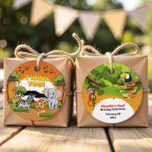 Safari Tropical Jungle Animales Personalizado Grac