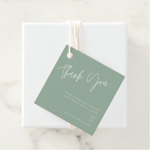 Etiquetas Para Recuerdos Sage Green Bridal Shower Gracias
