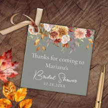 Sage Green Fall Floral Bridal Shower