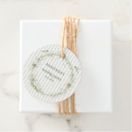 Etiquetas Para Recuerdos Sage Green Toile De Juoy Nesting Party 