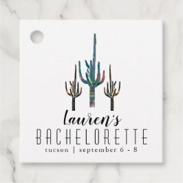 Etiquetas Para Recuerdos Saguaro Cactus Bachelorette personalizada