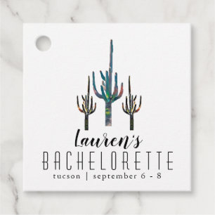 Etiquetas Para Recuerdos Saguaro Cactus Bachelorette personalizada
