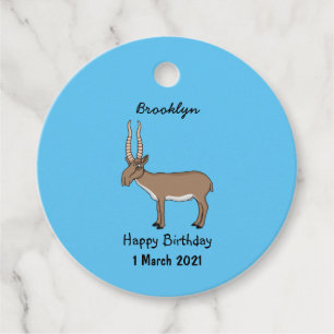 Etiquetas Para Recuerdos Saiga antelope personalizado ilustracion
