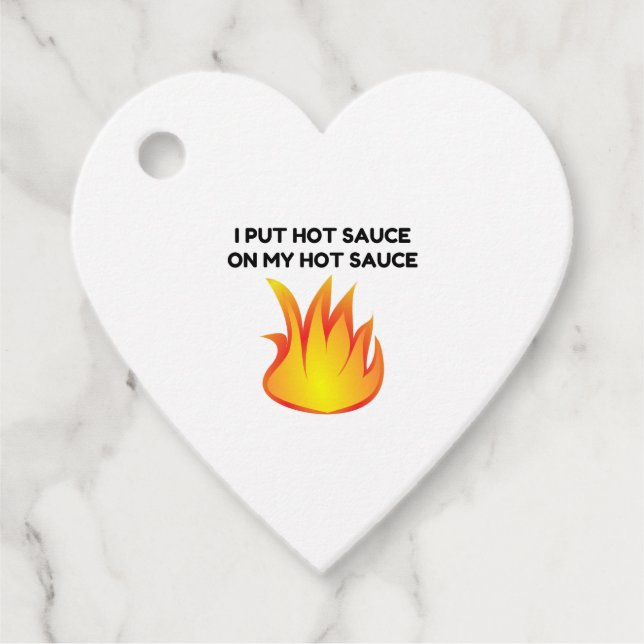 Etiquetas Para Recuerdos Salsa caliente (Anverso)