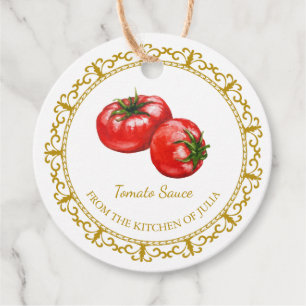 Etiquetas Para Recuerdos Salsa de tomate casera de cosecha de vintage Etiqu