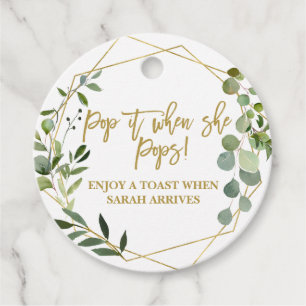 Etiquetas Para Recuerdos Salto cuando ella se mete la acuarela eucalipto