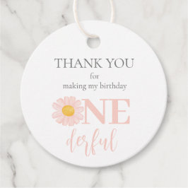 Etiquetas Para Recuerdos Salvaje Fiesta Boho Retro Pink Daisy