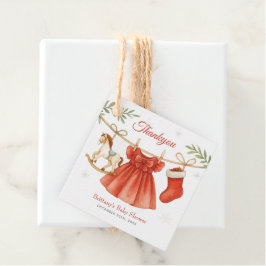 Etiquetas Para Recuerdos Santa Baby Christmas Clothesline Girl Baby Shower 