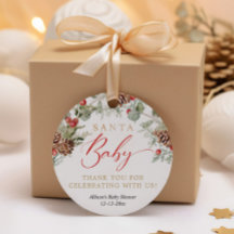 Santa Baby Rustic Winter Greeneration baby ducha
