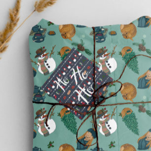 Etiquetas Para Recuerdos Santa con regalos y navidades de abasto