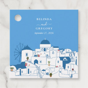 Etiquetas Para Recuerdos Santorini Destination Greek Island Boda