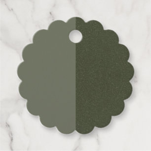 Etiquetas Para Recuerdos Scallopis Moss Green Favor Tag Duo Finish - Person