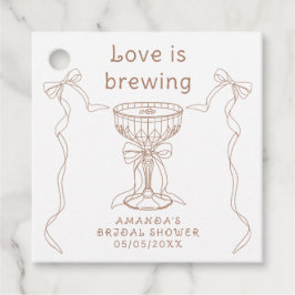 Etiquetas Para Recuerdos Se está preparando el amor Ducha de novia dibujada