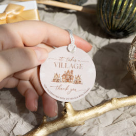 Etiquetas Para Recuerdos Se necesita un Baby Shower de invierno de aldea gr