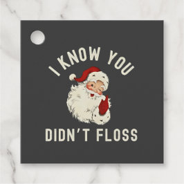 Etiquetas Para Recuerdos Sé que no usaste hilo dental Navidad Dental Divert