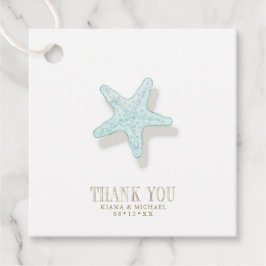 Etiquetas Para Recuerdos Sea Foam Beach Wedding Starfish ID837