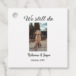 Etiquetas Para Recuerdos Seguimos haciendo boda pareja mascota foto nombre