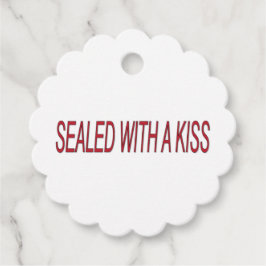 Etiquetas Para Recuerdos sellado con citas de amor de beso