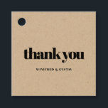 Etiquetas Para Recuerdos Sencilla elegancia y moda Gracias<br><div class="desc">Minimalista pero sorprendente: adopta este diseño tipográfico ligeramente retro y elegante para tu papelería boda. Personalizable completo de texto,  colores y fondos.</div>