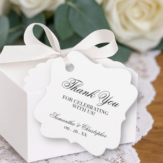 Etiquetas Para Recuerdos Sencillez Elegante Gracias Boda