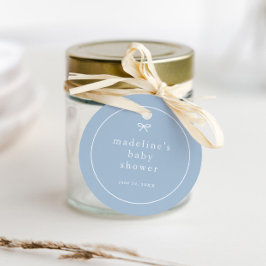 Etiquetas Para Recuerdos Sencillo arco polvoriento niños de color azul