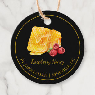 Etiquetas Para Recuerdos Sencillo Honeycomb Raspberry Infectada Honey Hang 