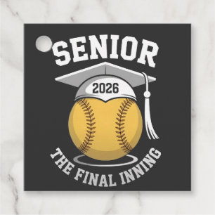 Etiquetas Para Recuerdos Senior La Graduación Final Inning 2026 De Softball