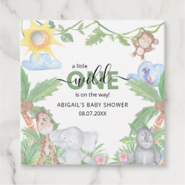 Etiquetas Para Recuerdos Servilletas para Baby Shower Safari de Wild One
