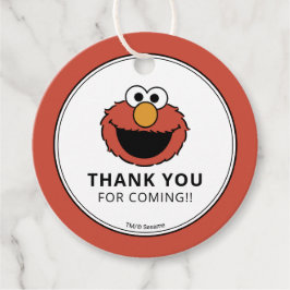 Etiquetas Para Recuerdos Sesame Street | Elmo Birthday Thank You Favor Tags