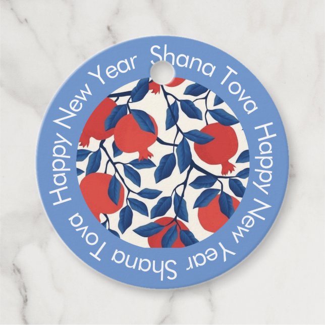 Etiquetas Para Recuerdos Shana Tova (Anverso)