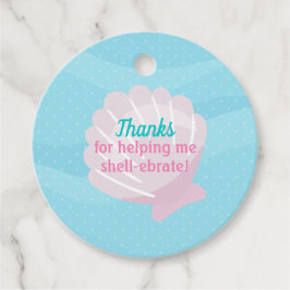 Etiquetas Para Recuerdos Shell mágico de las sirenas