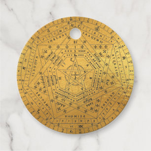 Etiquetas Para Recuerdos Sigillum Dei Sello de Dios Angélico John Dee Diagr