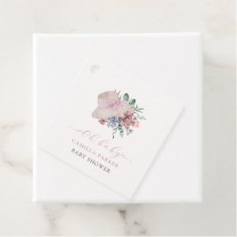 Etiquetas Para Recuerdos Signo de bienvenida de Baby Shower para el Gorra d